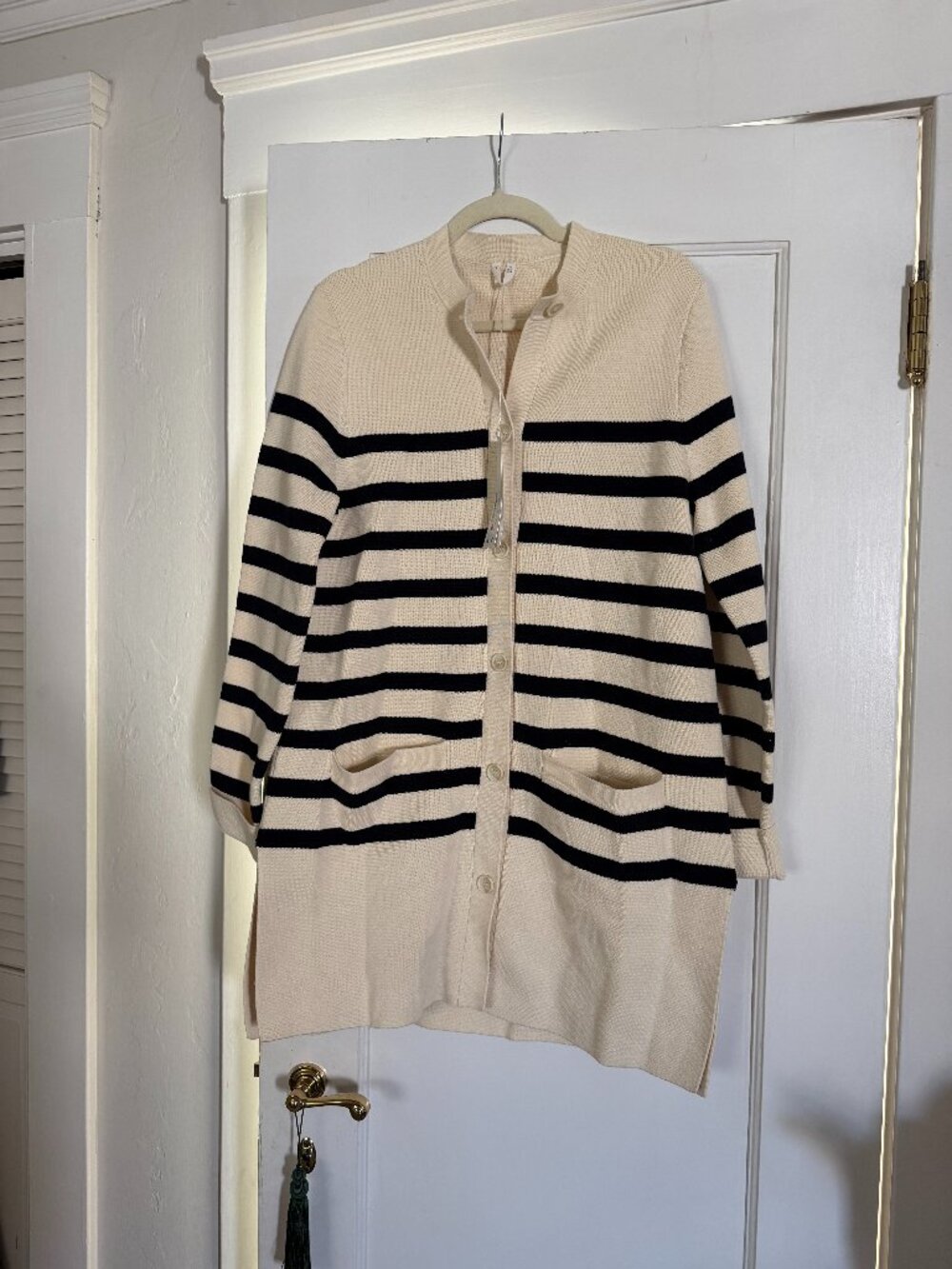 NWT Arket Striped Sweater Coat, sz S
